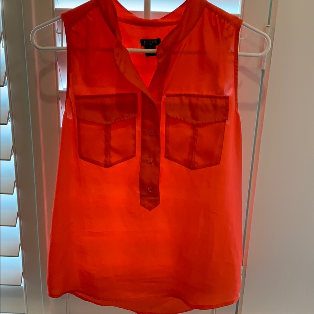 Jcrew neon pink sleeveless top